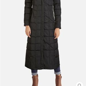 Cole Haan Signature size small black down winter maxi coat.